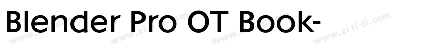 Blender Pro OT Book字体转换